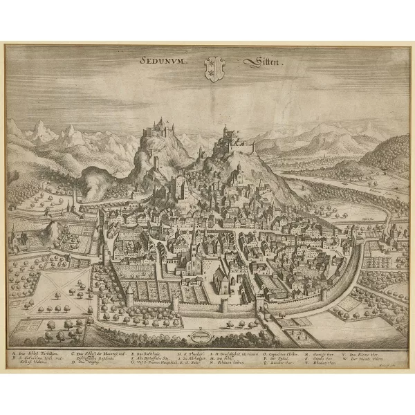 Matthäus Merian — "Sedunvm. Sitten".