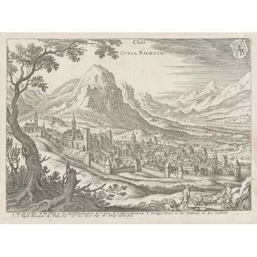 Matthäus Merian — "Chur. Curia Rhaetiae".