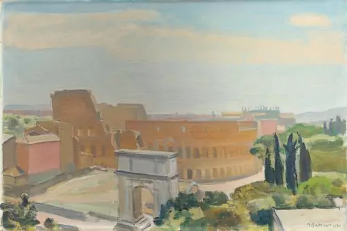 BARRAUD, MAURICE — Le Colisée vu du Palatin (The Colosseum seen from the Palatine Hill). 1930. — Koller Auktionen