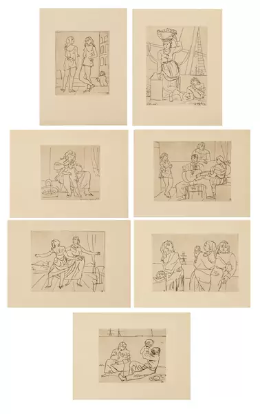 Maurice BARRAUD (1889-1954), "Suite Espagnole", ensemble de sept lithographies — DognyAuction
