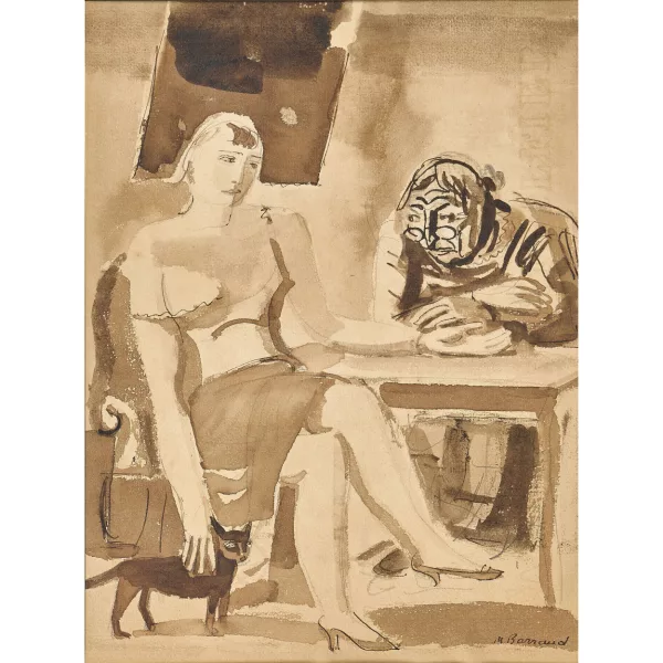 Maurice Barraud — Mann und Frau am Tisch.