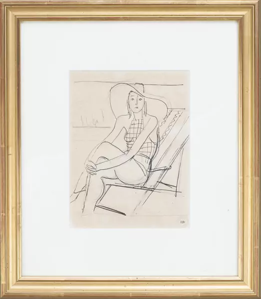 Maurice BARRAUD (1889-1954), 'La chaise longue', encre — DognyAuction