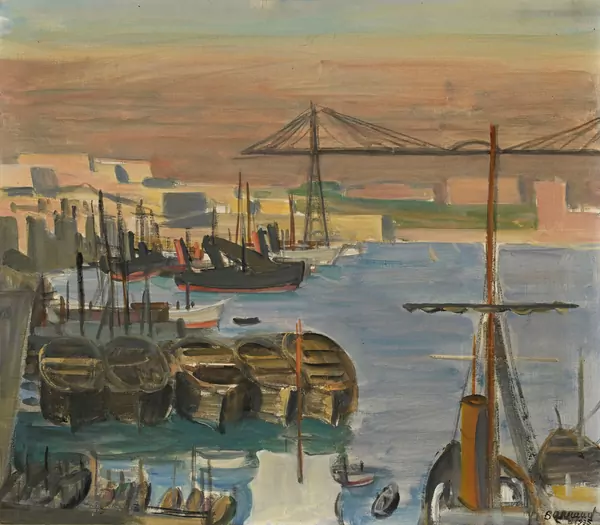 Maurice Barraud — "Le vieux port (Marseille)", 1935