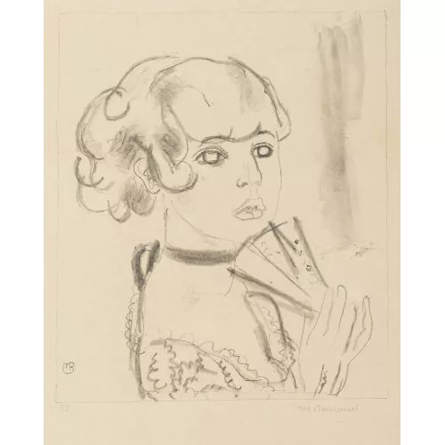 Maurice Barraud — Femme à l′éventail.