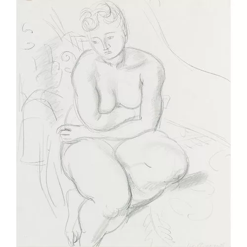 Maurice Barraud — Sitzender weiblicher Akt.