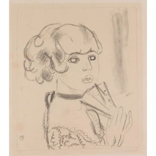 Maurice Barraud — Femme à l′eventail.
