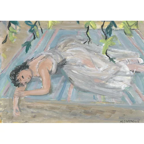 Maurice Barraud — Liegende Balletttänzerin.