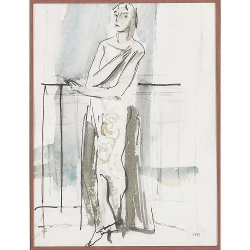 Maurice Barraud — Femme au balcon.