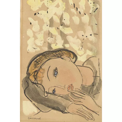 Maurice Barraud — Kopfbildnis einer jungen Frau.