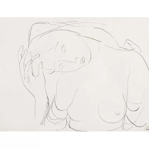 Maurice Barraud — Frau mit entblössten Brüsten.