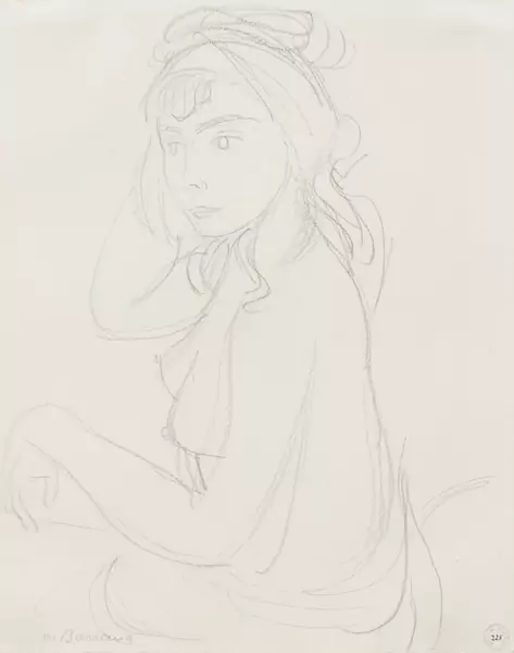 Maurice BARRAUD (1889-1954), 'Nu au drapé', crayon — DognyAuction