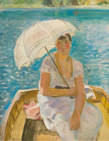 Femme à l'ombrelle