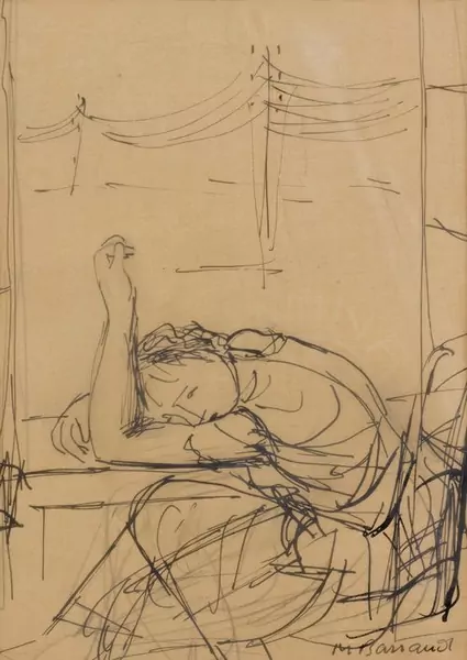MAURICE BARRAUD — Mädchen am Tisch. — Koller Auktionen