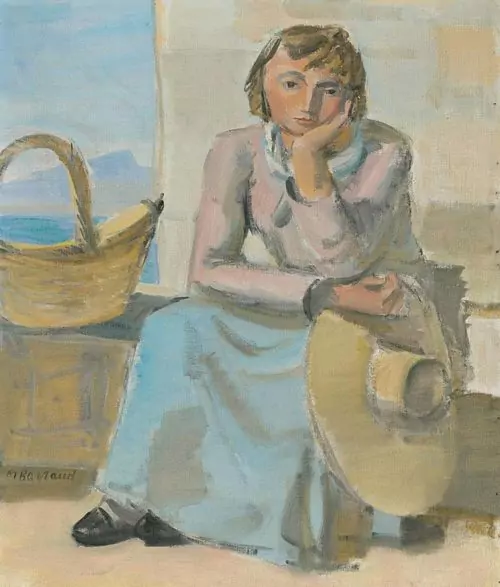 MAURICE BARRAUD — Sitzende Frau mit Hut. — Koller Auktionen