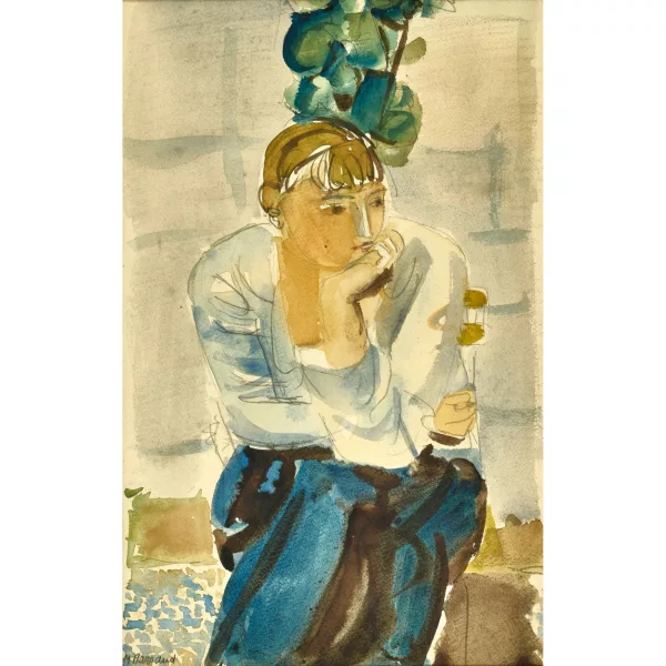 Maurice Barraud — Femme à la pose pensive.