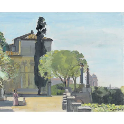 Maurice Barraud — Vue du Pincio sur Rome.