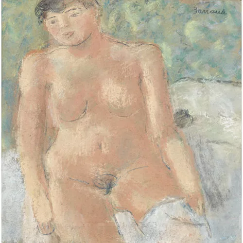 Maurice Barraud — Nu assis.