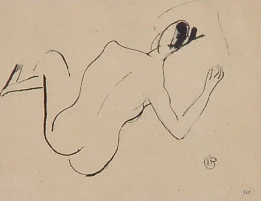 Maurice Barraud — Femme nue couchée de dos