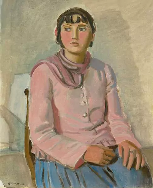 MAURICE BARRAUD — Femme au caraco rose. 1930. — Koller Auktionen