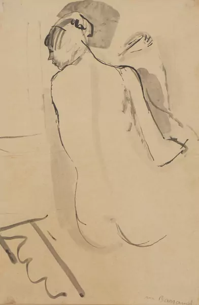 Maurice BARRAUD (1889-1954), "Nu de dos", aquarelle — DognyAuction