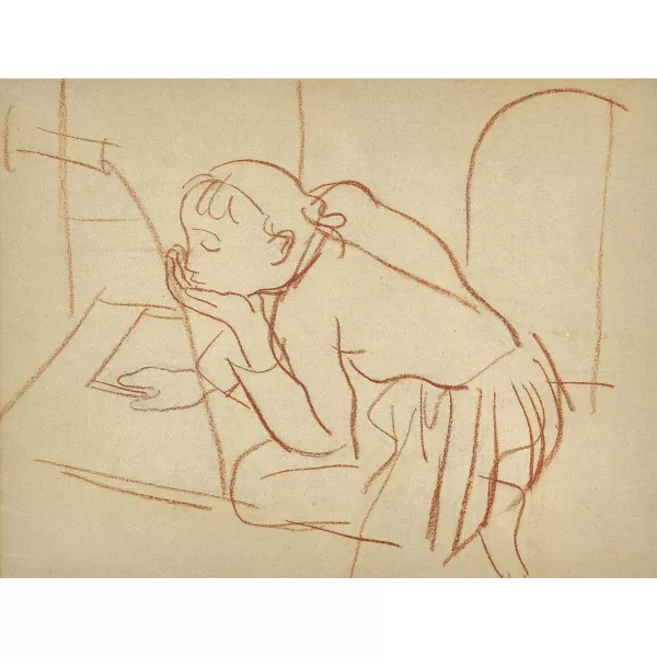 Maurice Barraud — "La Buveuse".