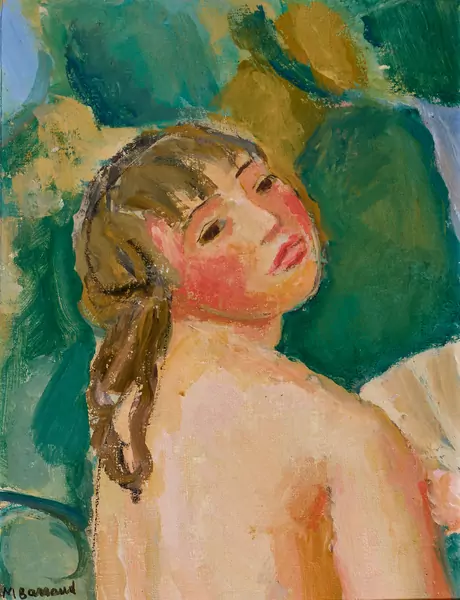 «Jeune fille à l’éventail» – Maurice Barraud