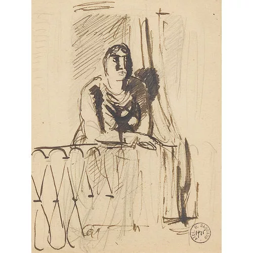 Maurice Barraud — Au balcon.