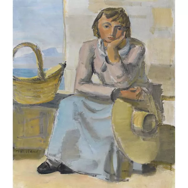 Jeune paysanne pensive