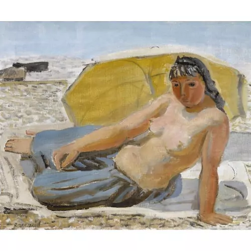 Nu sous parasol