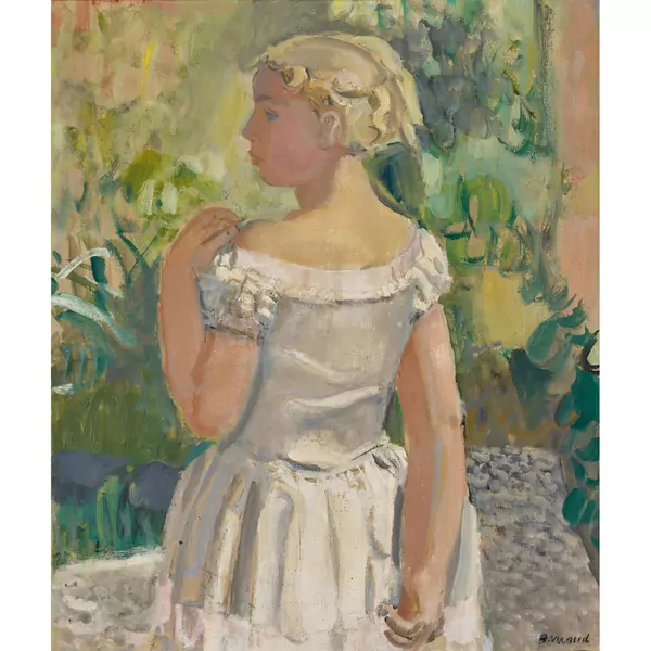 Junges Mädchen im Garten