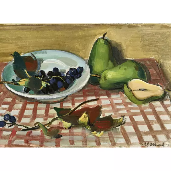 "Nature morte aux poires et raisins"