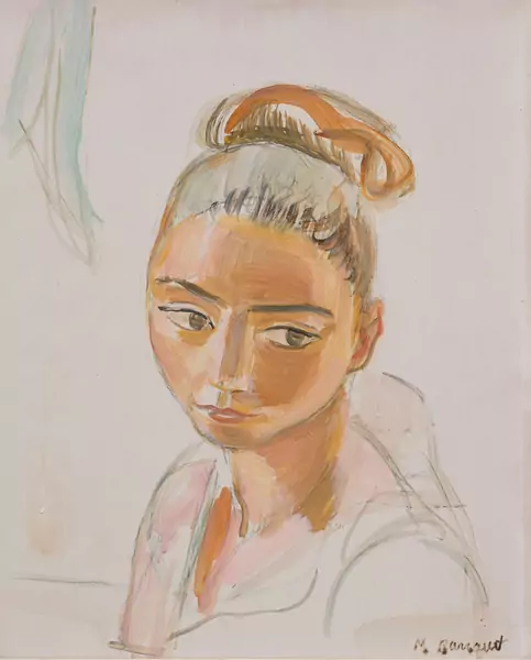 Esquisse d'une jeune fille