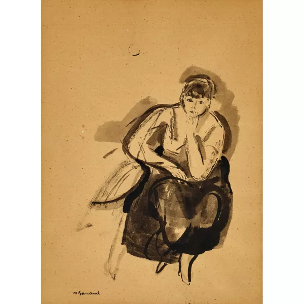 Maurice Barraud — Sitzende Frau.
