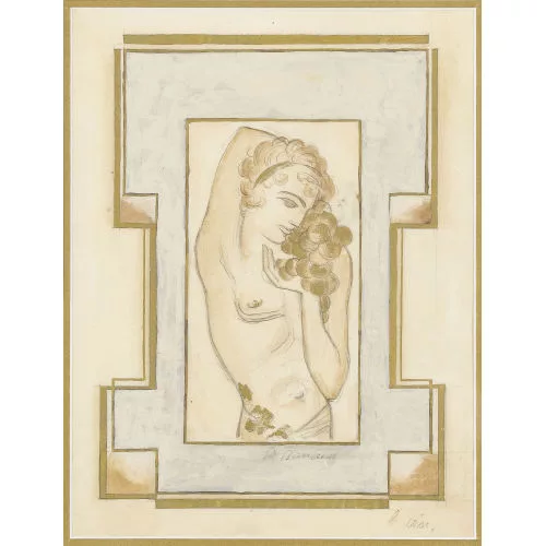 Maurice Barraud — Femme avec raisins.
