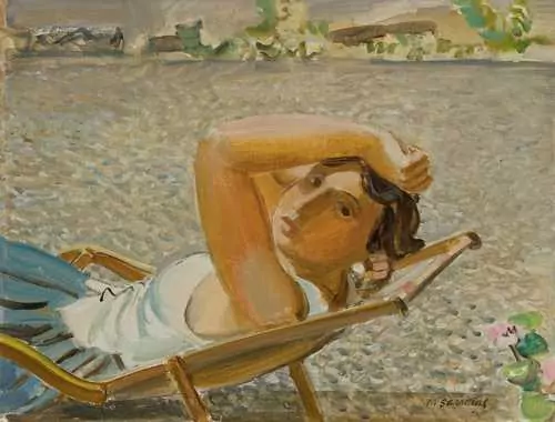 MAURICE BARRAUD — Petite figure au jardin. — Koller Auktionen