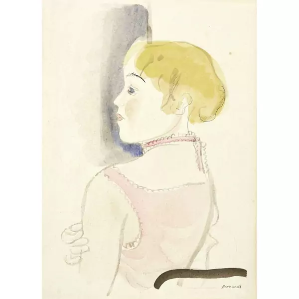 Maurice Barraud — Jeune femme aux cheveux blonds — Galerie Kornfeld