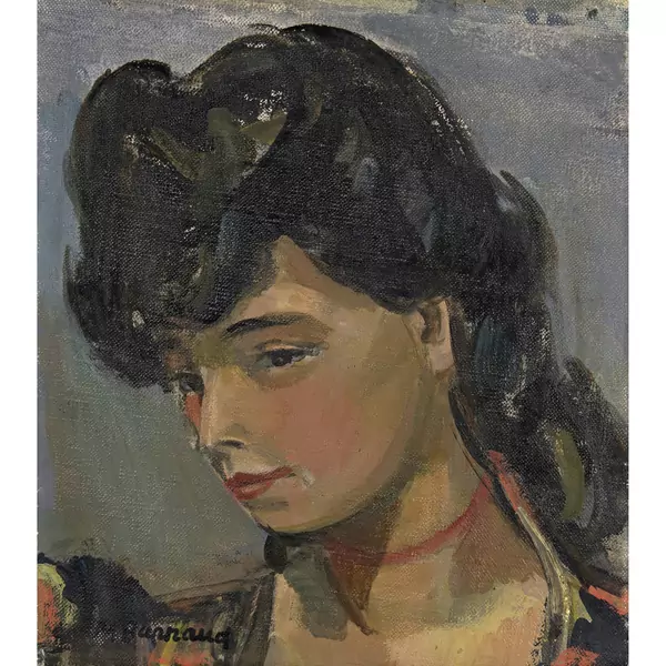 Maurice Barraud — Fille aux cheveux fous — Galerie Kornfeld