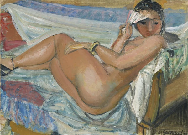 Maurice Barraud — Nu à l'éventail, 1944