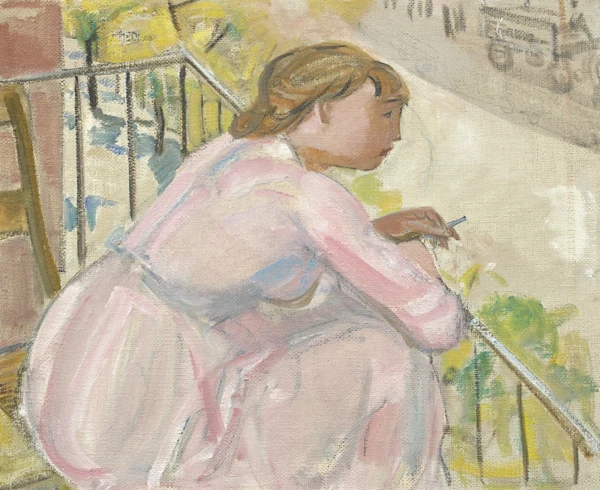 Maurice Barraud — Femme au balcon