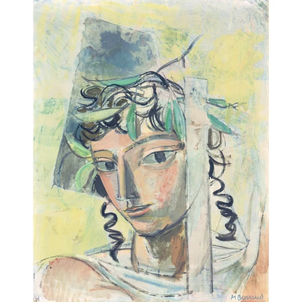 Maurice Barraud — JEUNE HOMME AVEC COURONNE DE LAURIERYOUNG MAN WITH LAUREL WREATH
