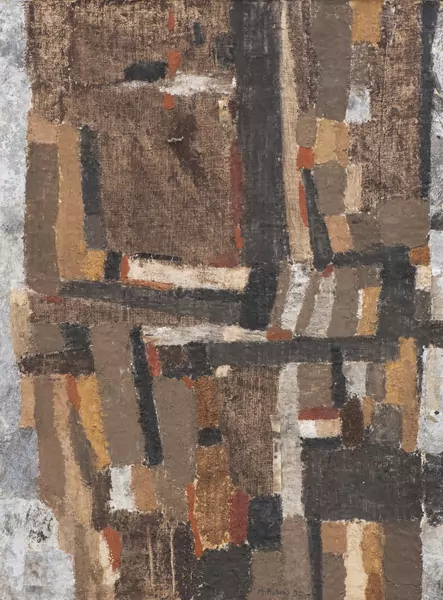 Maurice ROBERT (1909-1992), "Le vieux Mur" (1990), huile — DognyAuction
