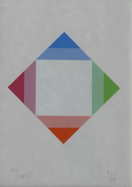 Max Bill — Zerstrahlung von Weiss, 1979