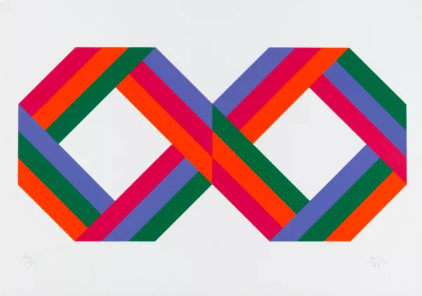 Max Bill — 2 Blätter: Ohne Titel, 1976; Ohne Titel, 1982