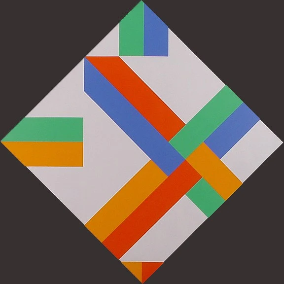 Max Bill — Rotation in zwei Quadraten, 1977