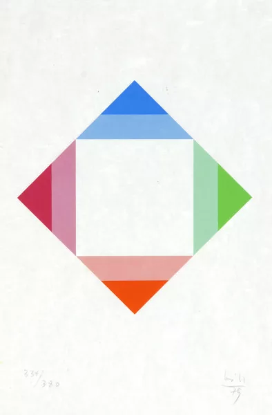 Max Bill — Zerstrahlung von Weiss, 1979