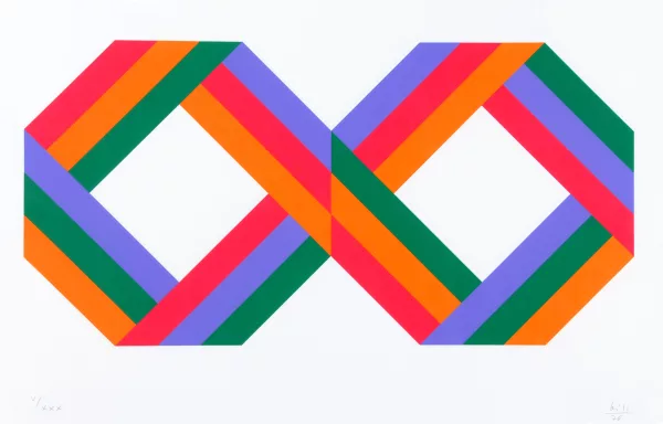 Max Bill — 2 Blätter: Ohne Titel, 1973; Ohne Titel, 1976