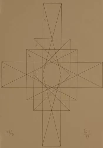 Max Bill — Portfolio. Vier quantengleiche variationen, 1989