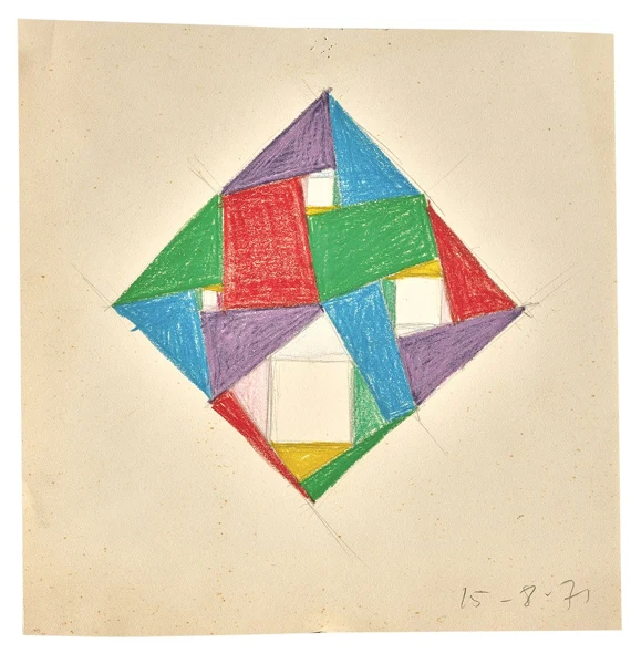 Max Bill — 2 Zeichnungen: Ohne Titel, 1971/1975
