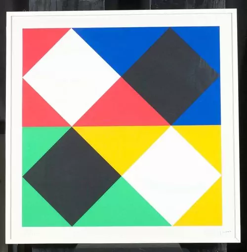MAX BILL — Komposition mit Quadraten diagonal. 1969. — Koller Auktionen