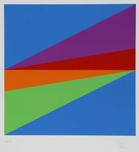 Max Bill — Blatt aus "9 x 5 konkret", 1973